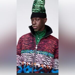 Kenzo Multicolor Animal Print Puffer Jacket